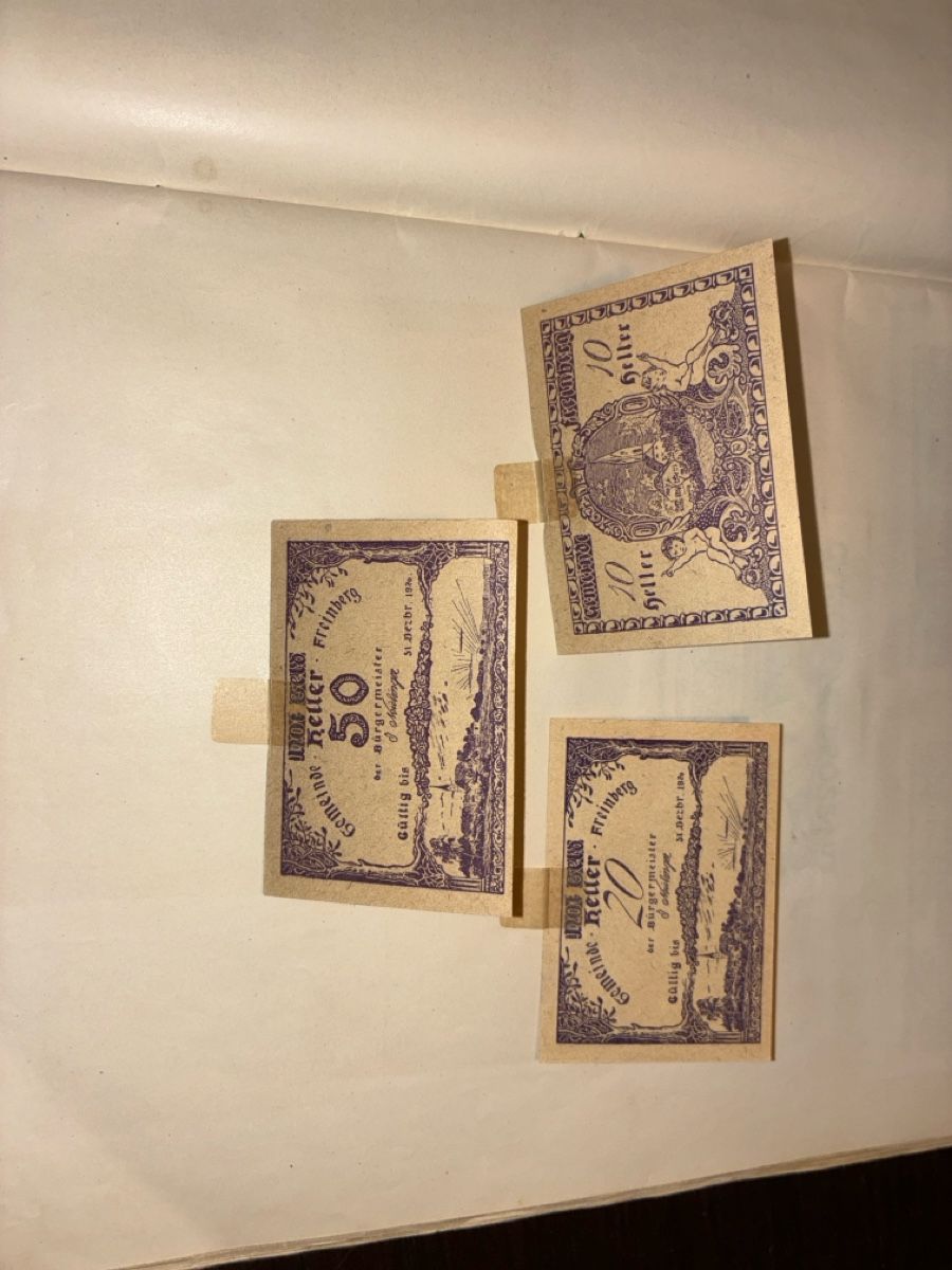 Banconote: ++Collection de billets de nécessité Notgeld anciens – Nuovo e nell'imballaggio originale da Semsales venduto da Flohmarkt. 5