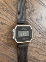 Casio Vintage A168WE – Digitaluhr, gunmetal/schwarz
