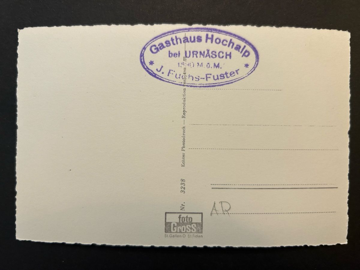 Cartes postales: Hochalp gegen Churfirsten – D'occasion à Fanas par Alessio11 1