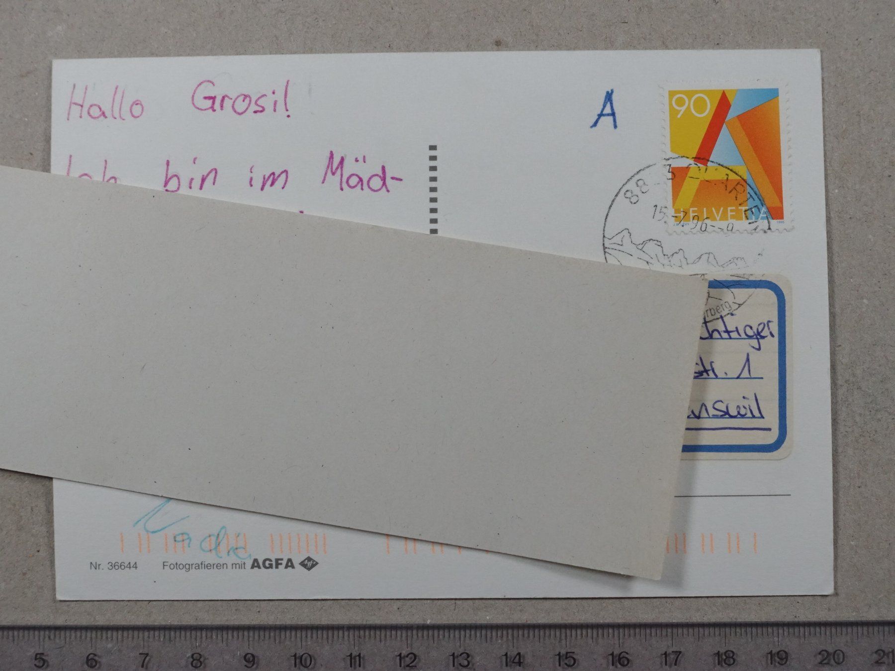 Cartoline postali: Walensee, 1996, Poststempel Quarten – Usato da Lenzburg venduto da fh1 1