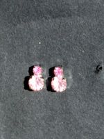 Ohrstecker rosa Schmucksteine, neuwertig
