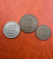 Lot de 3 pièces de monnaie Bailiwick of Guernesey