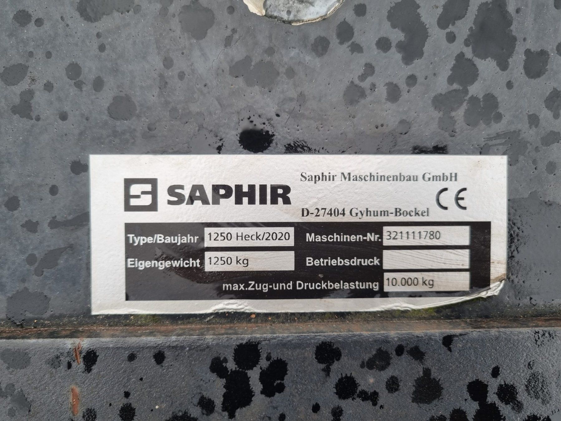 Metall- & Schlosserei Sonstiges: SAPHIR Heckgewicht – Neu (gemäss Beschreibung) aus Balterswil von AgrarLandtechnik 3