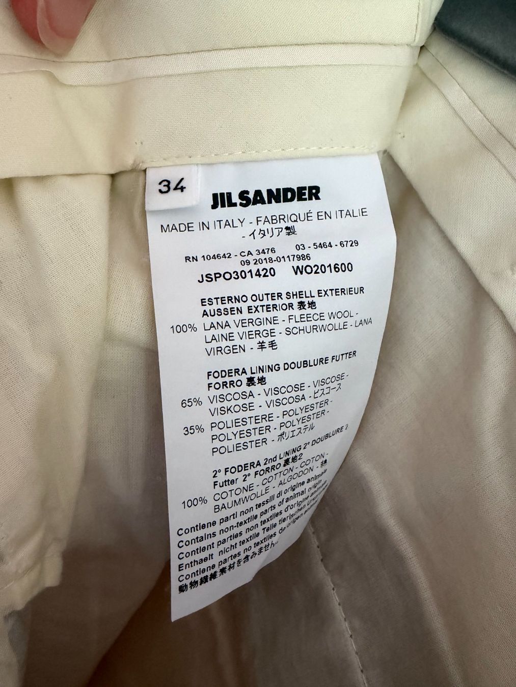 Jil Sander Pantaloni: JIL SANDER HOSE BEIGE, GRÖSSE 34 – Usato da Zürich venduto da jonny_s 6