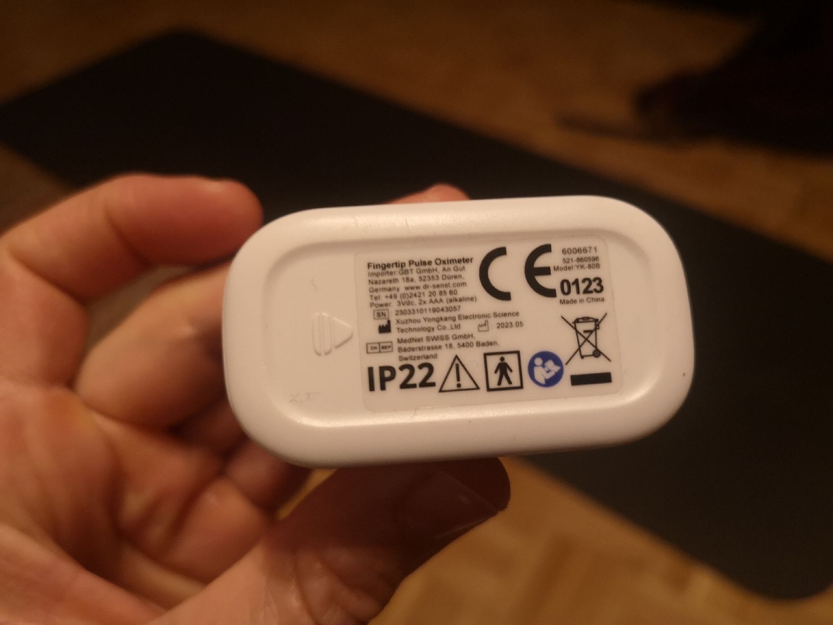 Attrezzature mediche: Dr. Senst® Pulsoximeter YK-80B – Nuovo (secondo la descrizione) da Zürich venduto da N_Gamper 1