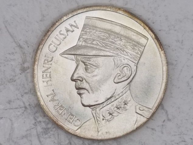 Medaglie: Medaille General Guisan 1939 Ernennung,  in Silber – Nuovo e nell'imballaggio originale da Bure venduto da chap981