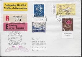 1949 R/Ex Aero Flug St. Gallen-Ch. de Fonds attraktiv ab 1.-