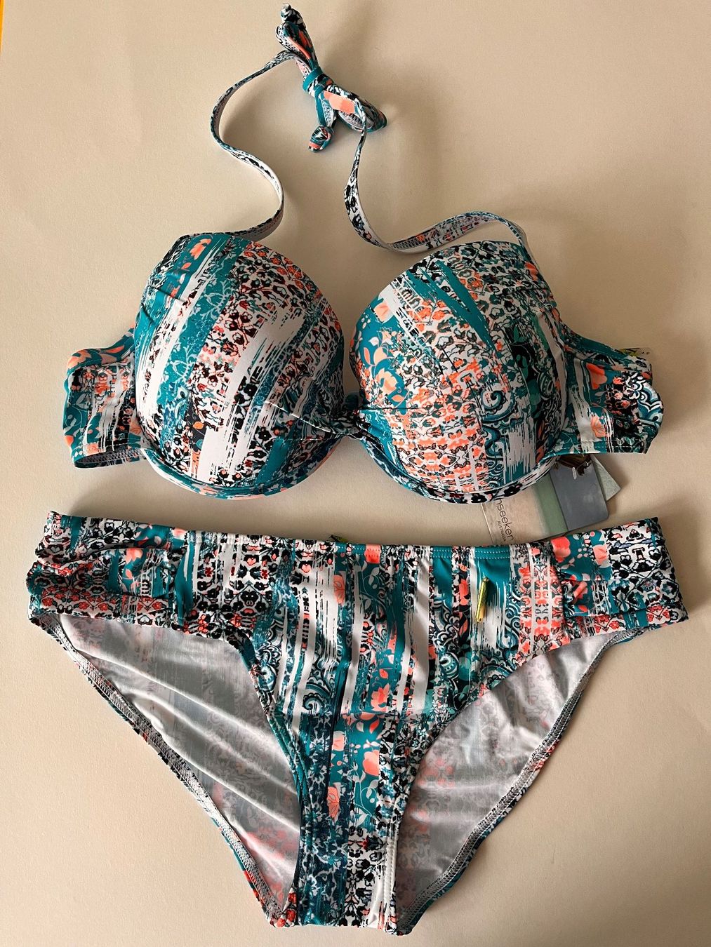 Sunseeker Costumi da bagno & Bikini: SUNSEEKER, Bikini, Grösse 42C, Farbe Hellblau gemustert – Nuovo e nell'imballaggio originale da Rudolfstetten venduto da gst_g7xl 5