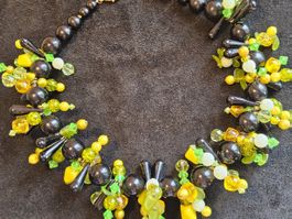 Vintage exclusives buntes Collier Halskette