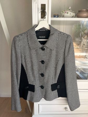 Betty Barclay Blazer schwarz weiss Hahnentrittmuster