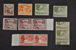 Rollenmarken postfrisch ohne Falz auf Einsteckkarte