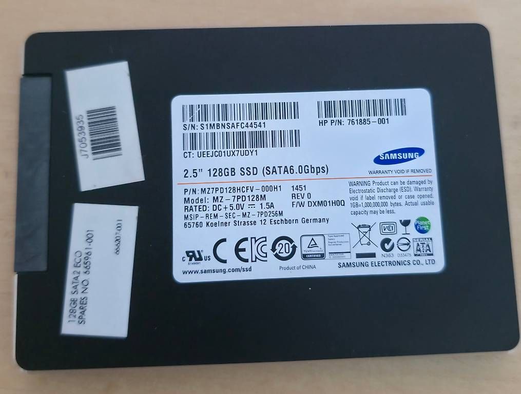 Harddisks: Samsung 128GB SSD  – Gebraucht aus Basel von Junior_Store