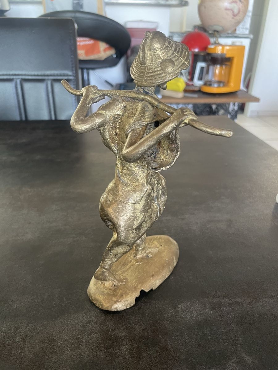 Figuren: Statuette Sage Africain en Bronze Technique Cire Perdue – Gebraucht aus Vallamand von Bricbracbroc82 2
