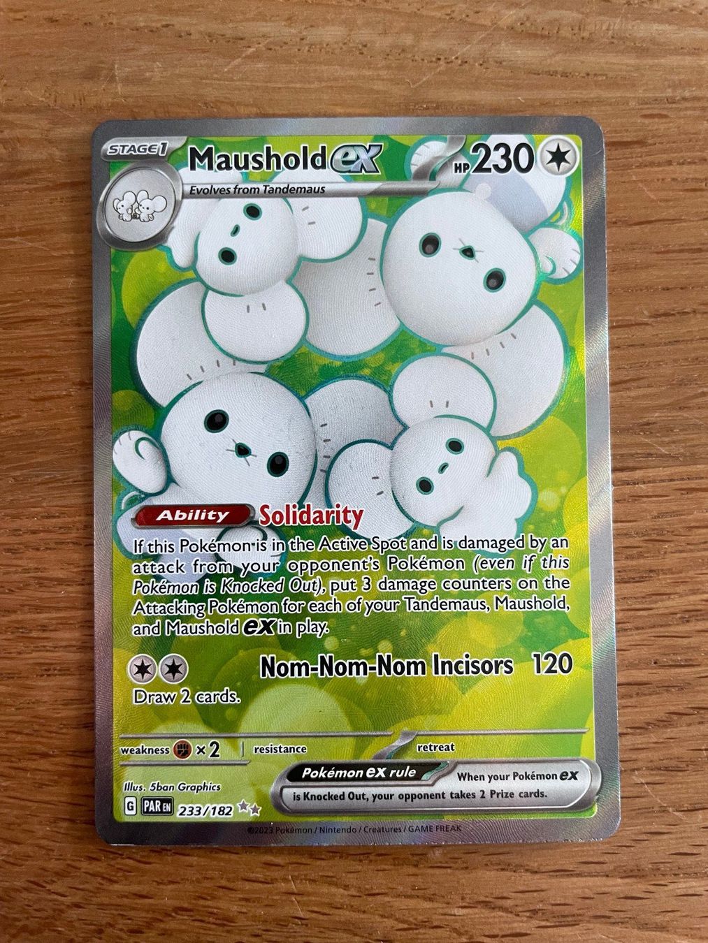 Pokémon Sammelbilder & Trading cards: Maushold ex Full Art - Paradox Rift – Neu (gemäss Beschreibung) aus Kirchberg BE von