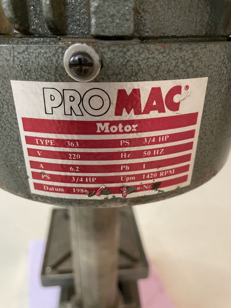 Promac Bohrmaschinen: Tischbohrmaschine Promac 363 – Gebraucht aus Baltschieder von  1