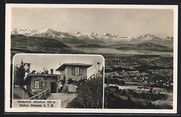 Sihlwald, Panorama mit Alpen, Wirtschaft