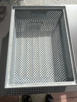 Metallkorb gelocht mit Griffen gebrauchter Zustand
