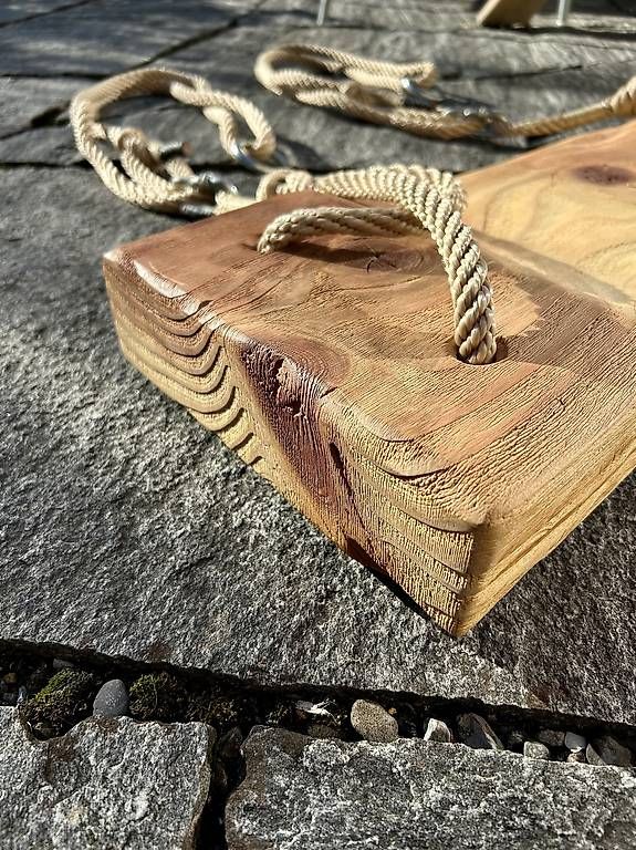 Altre altalene da giardino: Handgemachte Holzschaukel – Nuovo e nell'imballaggio originale da Samstagern venduto da SYP 4