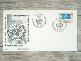 TR100 Enveloppe + Timbre Suisse / ONU  1969