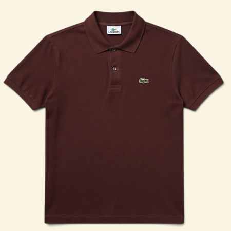 Polo Lacoste Vintage Devanlay Bordeaux – Taille 4 (M)