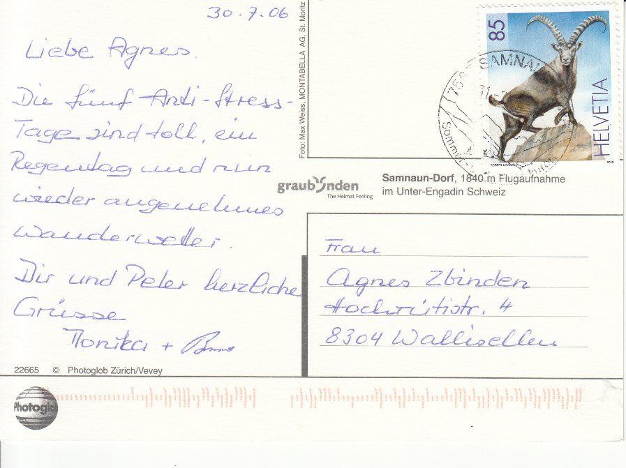 Cartoline postali: Samnaun 2006 – Usato da Bürglen TG venduto da StampGraf 1