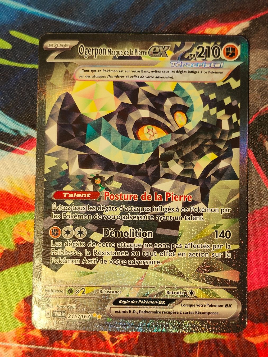 Pokémon Carte collezionabili: SAR Ogerpon Masque de la Pierre ex – Nuovo (secondo la descrizione) da Nyon venduto da ArchiGame