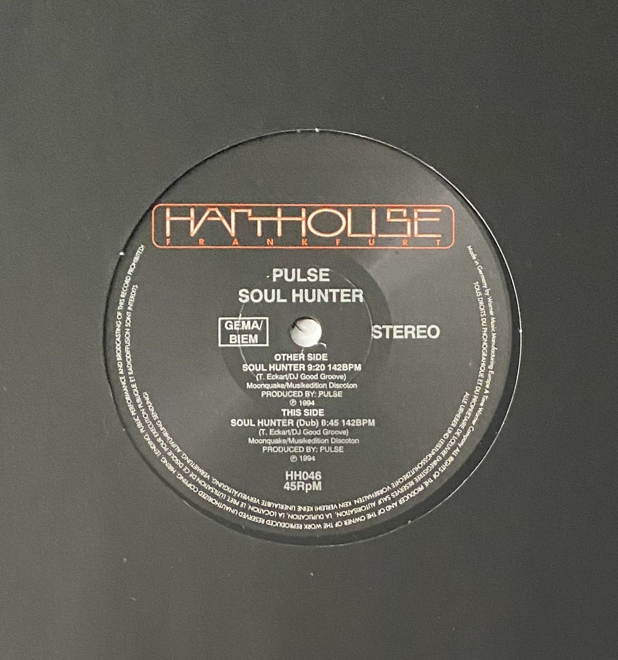 Dischi in vinile: Pulse, Soul Hunter (Trance, Techno) – Usato da Flums venduto da Empe1 2