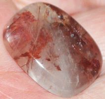 Cabochon L-2195 – Kupfer Rutil Quarz 25x19mm