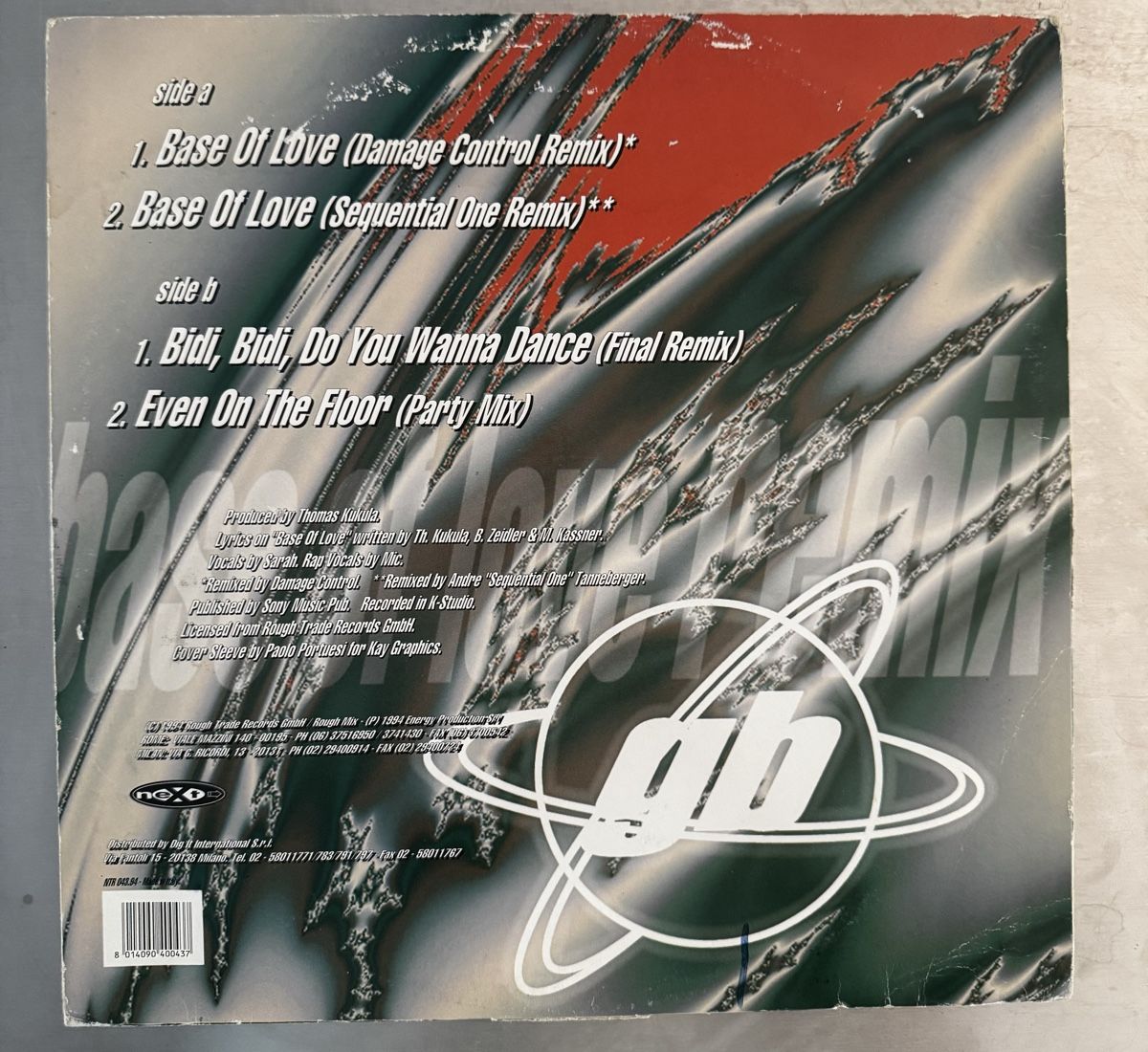 Dischi in vinile: General Base -  Base of Love Remixes - 12" Maxi - 90s – Usato da Rorbas venduto da BlackstarRecords 1