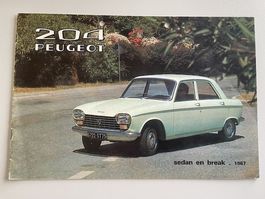 PEUGEOT 204 Limousine & Break Prospekt 1967 - holländisch NL