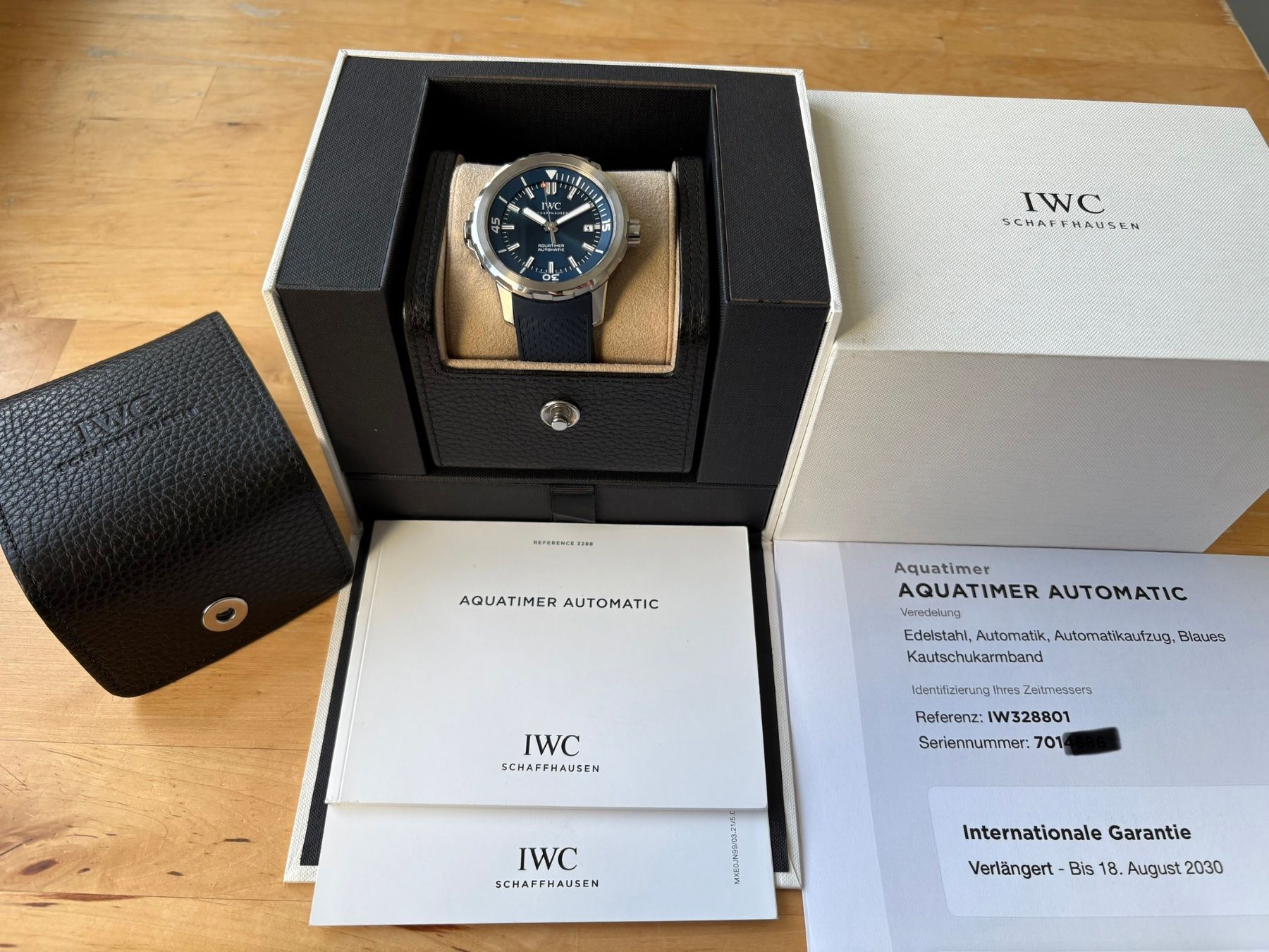 IWC Uhren: IWC Aquatimer Automatic Blue 42mm mit Garantie – Gebraucht aus Birsfelden von Mynos 1