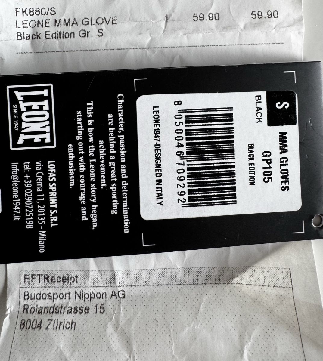 Guanti & manicotti: NEUE!!! LEONE Box-/MMA Handschuhe – Nuovo e nell'imballaggio originale da Wallisellen venduto da Trin4ever 4