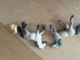 Schleich Pferde Figuren gebraucht 3 Stck.