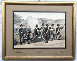 Albert v. Escher (1833-1905) - Lichtdruck - "Artillerie/ZH"