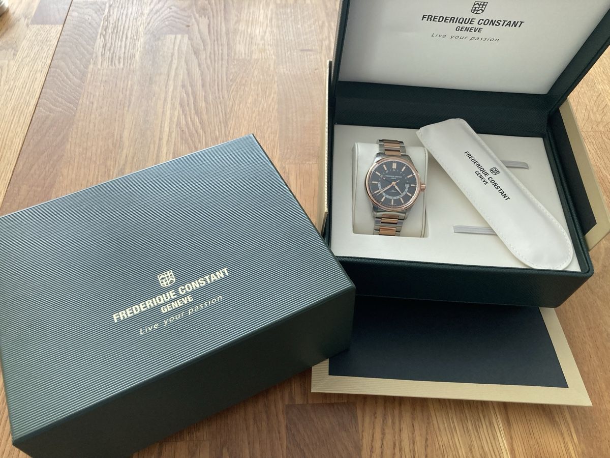 Frederique Constant Orologi: Frederique Constant GMT Automatic, neuwertig & komplett! – Nuovo (secondo la descrizione) da Eglisau venduto da rom_p7ty 1