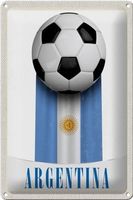 Blechschild-ARGENTINIEN-FLAGGE-FUSSBALL