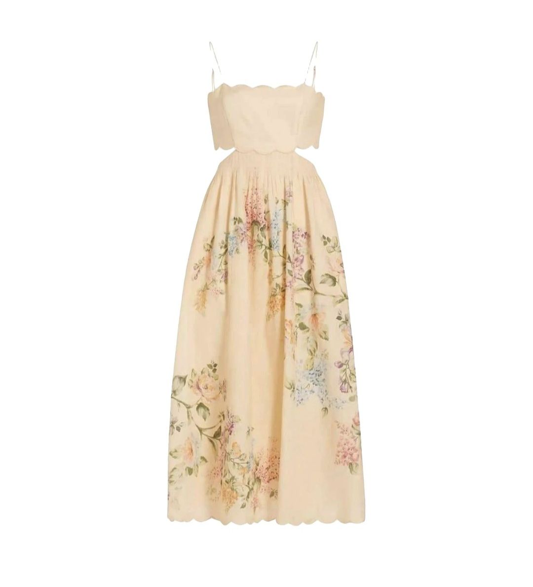 Zimmermann Vestiti: Zimmermann Scallop Midi Leinendress – Nuovo (secondo la descrizione) da Riehen venduto da jlj_st82 7