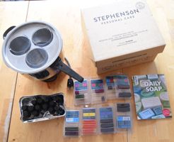 Set Seifenherstellung, Formen, Schmelzgerät, Material usw