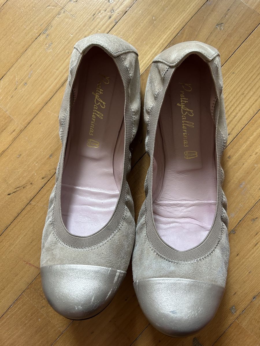 Damenschuhe: Pretty Ballerinas, Beige/Silber, Gr. 40 – Neu (gemäss Beschreibung) aus Zollikon von alessandra2m