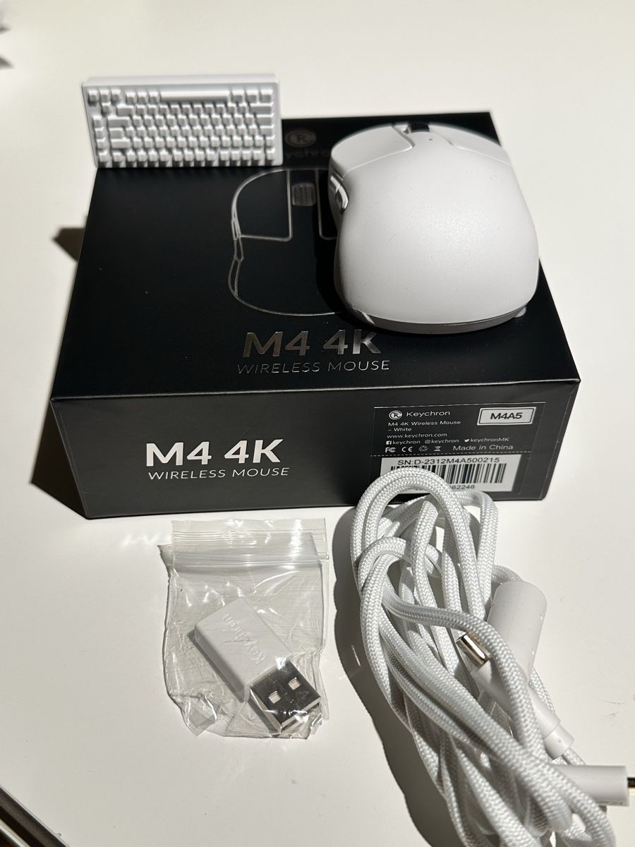 Keychron Mouse: Keychron M4 Wireless Gaming Mouse Weiss – Nuovo (secondo la descrizione) da Längenbühl venduto da ZSilu3011 1