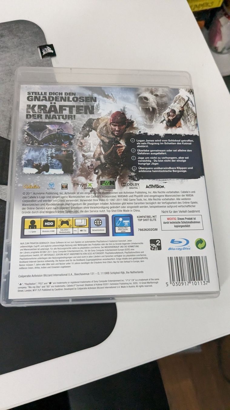 Sony Giochi: Cabela's Survival Shadows... - Sony Playstation 3 PS3 Game – Usato da Hünenberg See venduto da SpecialEditionGaming 2