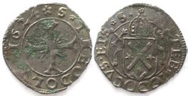 Bistum SITTEN WALLIS Halbbatzen 1624 HILDEBRAND JOST billon