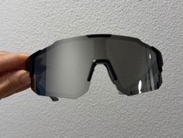 Sport Sunglasses Black Grey Mirror Lens New