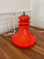 Vintage Hängelampe aus Glas, Designklassiker der 70er