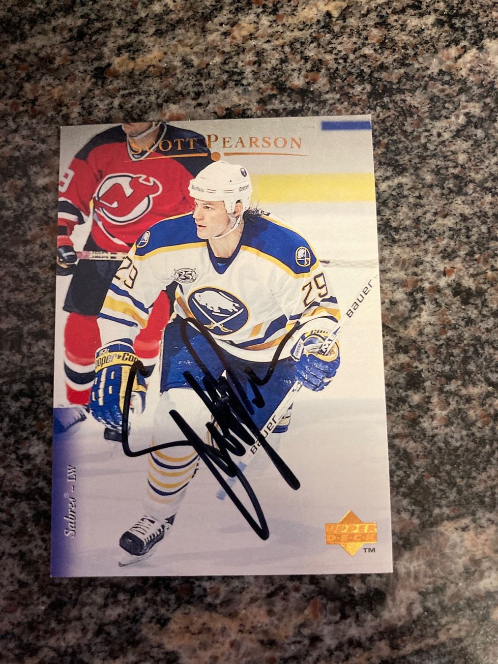 Autographes: Autogramm auf Upper Deck Karte Scott Pearson Buffalo Sabres – D'occasion à Naters par juveman