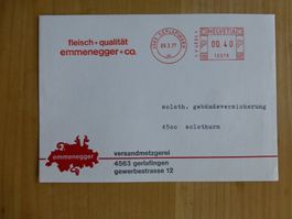 Gerlafingen, Emmenegger Metzgerei 1977