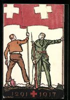 Schweizer Bundesfeier 1917, Soldat und A