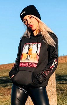 Pulls & Sweat-shirts: Squid Game Pullover Hoodie Kapuzenpullover schwarz rot grau – Neuf avec emballage d'origine à Wettingen par ray_boccia 1