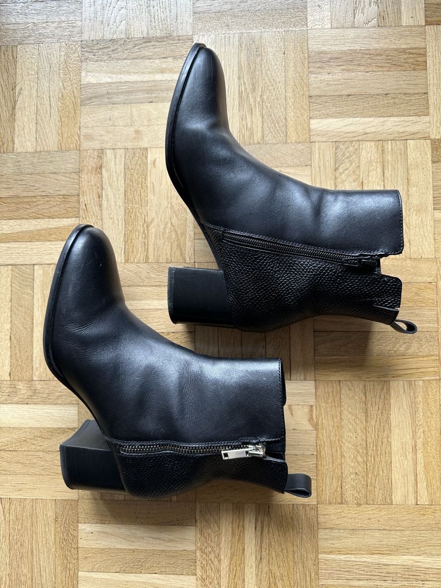 Damenschuhe: Varese boots in black leather T-39 – Gebraucht aus Epalinges von Lily2006 1