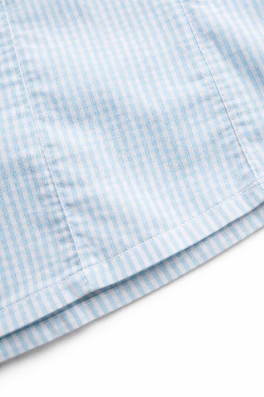 Blusen: Elegante hellblaue Kurzarmbluse mit feinem Karomuster – Neu (gemäss Beschreibung) aus Fully von VaneaSelection 6